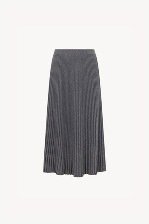 Gonna Plissè in Puro Cashmere Derby