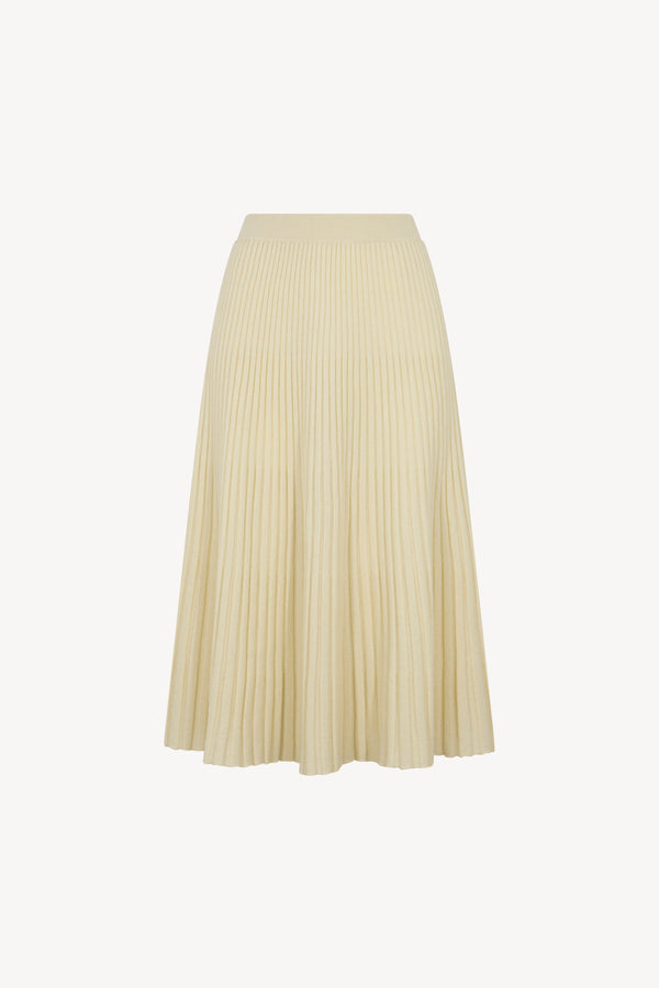 Pure Cashmere Pleated Skirt