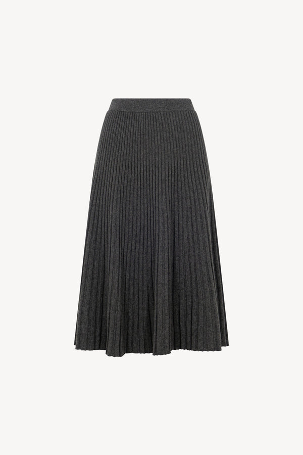 Pure Cashmere Pleated Skirt