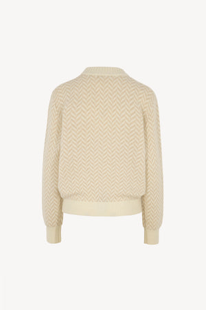 Bomber a Spina di Pesce Puro Cashmere