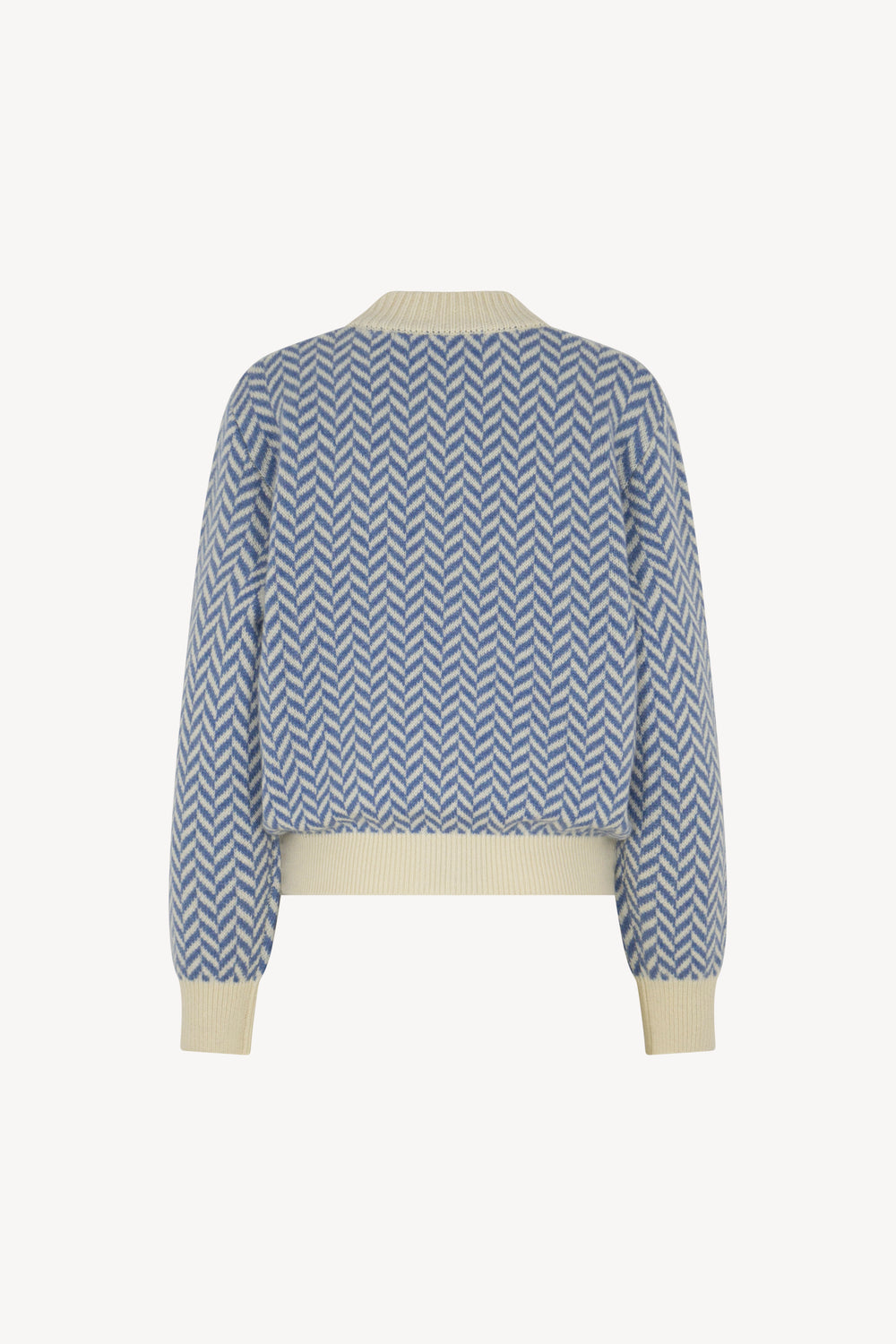 Bomber a Spina di Pesce Puro Cashmere