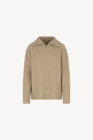 Lupetto Zip in Costa Inglese Puro Cashmere