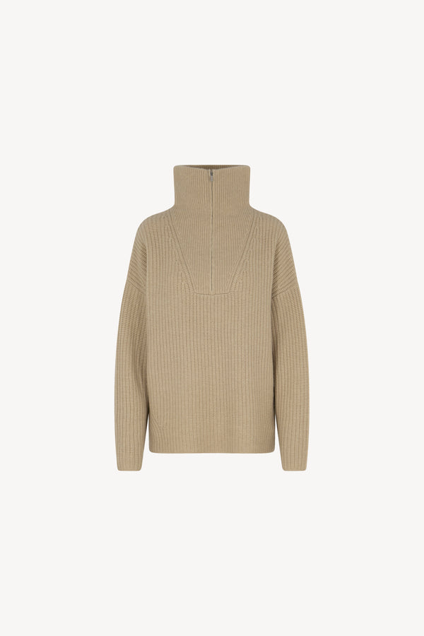 Lupetto Zip in Costa Inglese Puro Cashmere