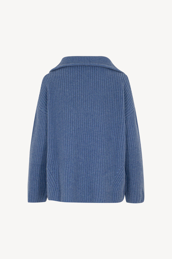 Lupetto Zip in Costa Inglese Puro Cashmere