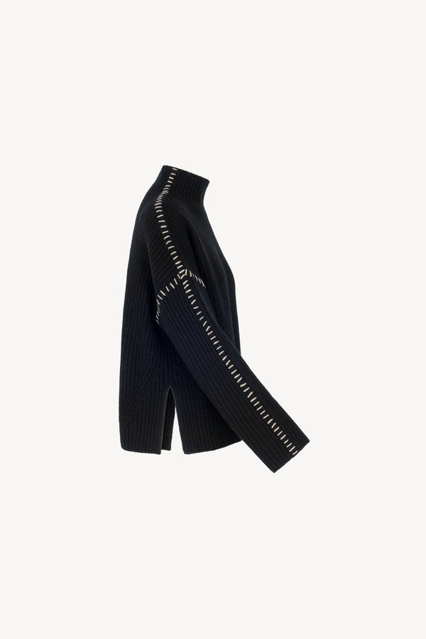 Lupetto Costa Inglese Impuntura Puro Cashmere