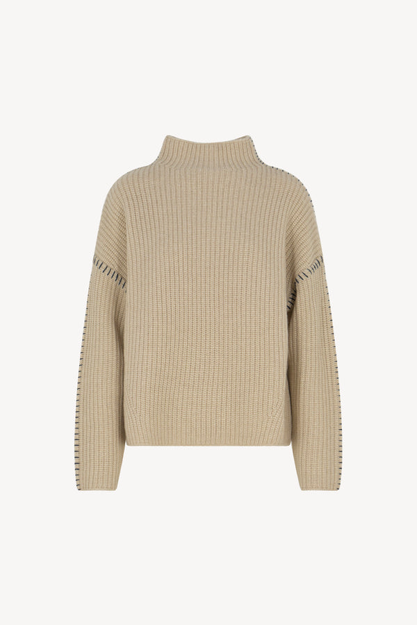 Lupetto Costa Inglese Impuntura Puro Cashmere