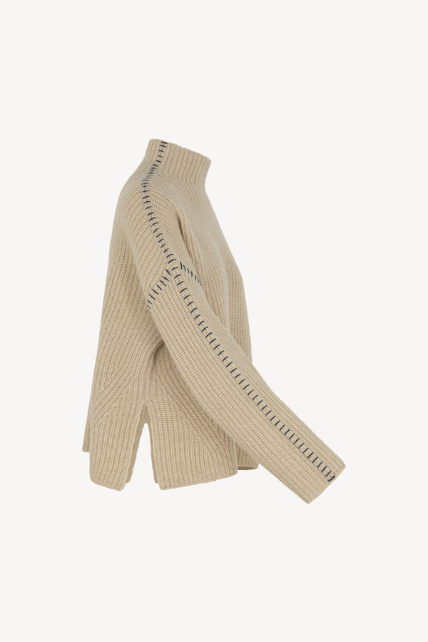 Lupetto Costa Inglese Impuntura Puro Cashmere