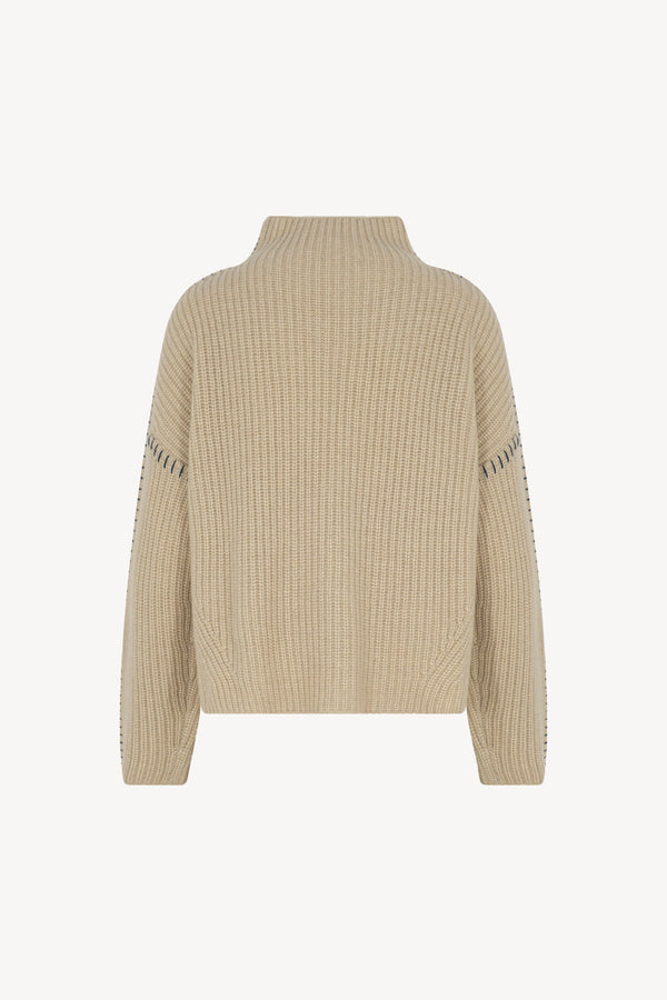 Lupetto Costa Inglese Impuntura Puro Cashmere