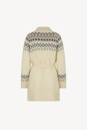 Giaccone in Jaquard Nordico Puro Cashmere