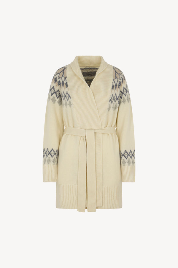 Giaccone in Jaquard Nordico Puro Cashmere