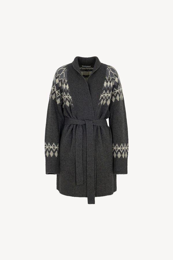 Giaccone in Jaquard Nordico Puro Cashmere