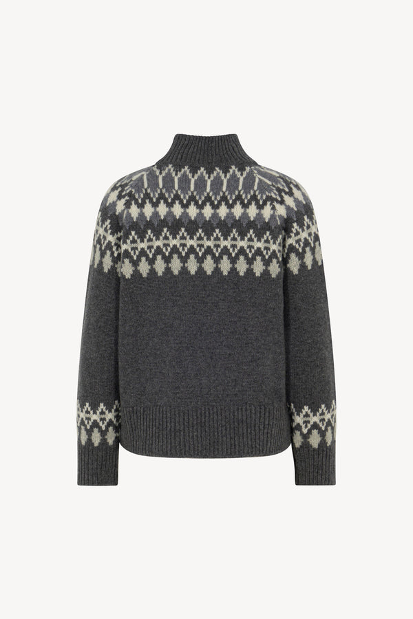 Collo Alto in Jaquard Nordico Puro Cashmere