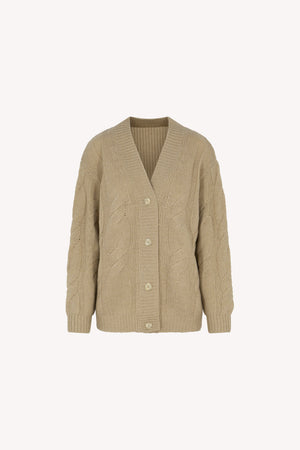 Cardigan Trecciona Lurex Puro Cashmere