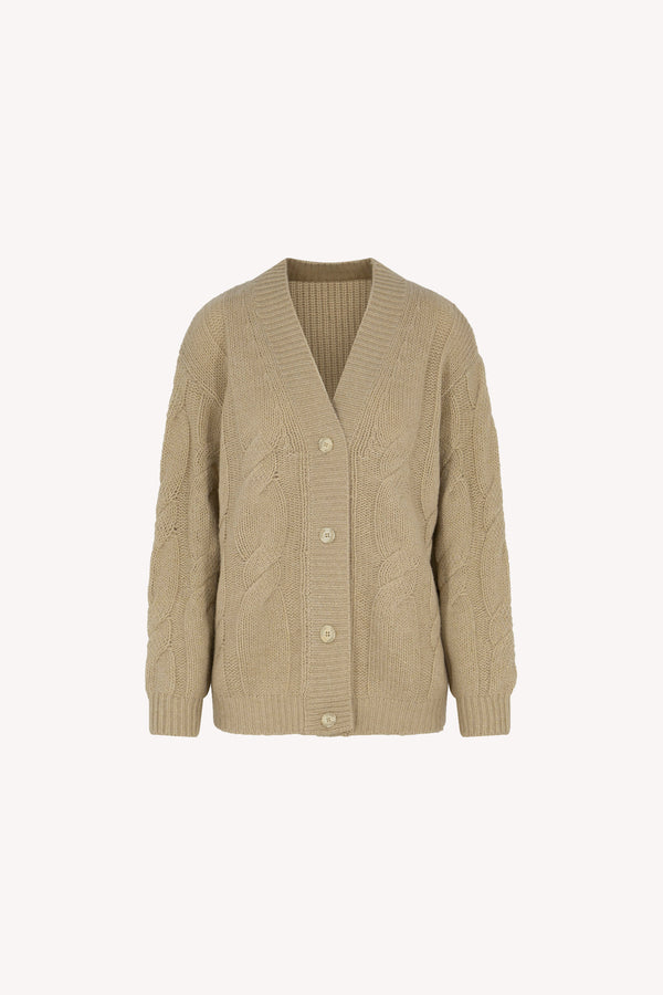 Cardigan Trecciona Lurex Puro Cashmere