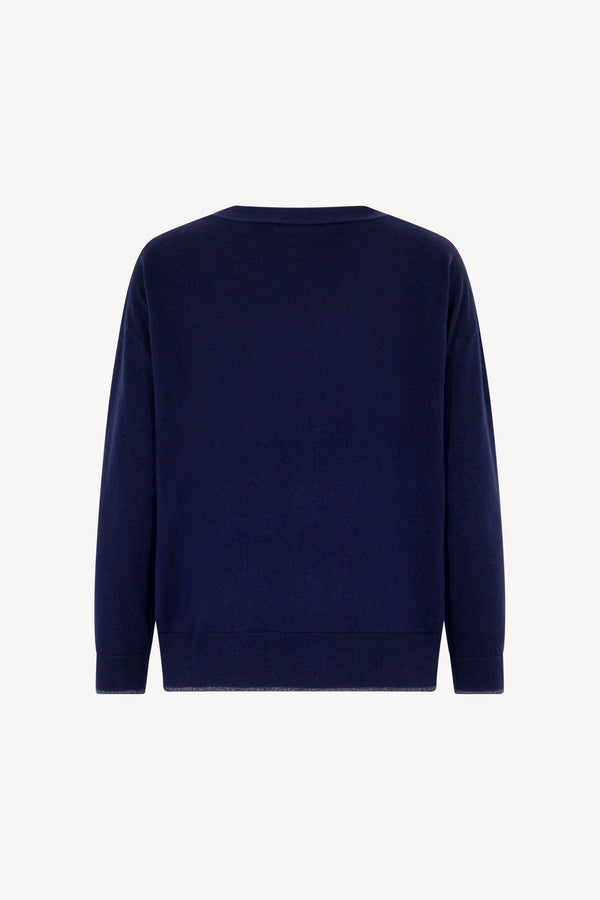 Cardigan Lurex Seta - Cashmere