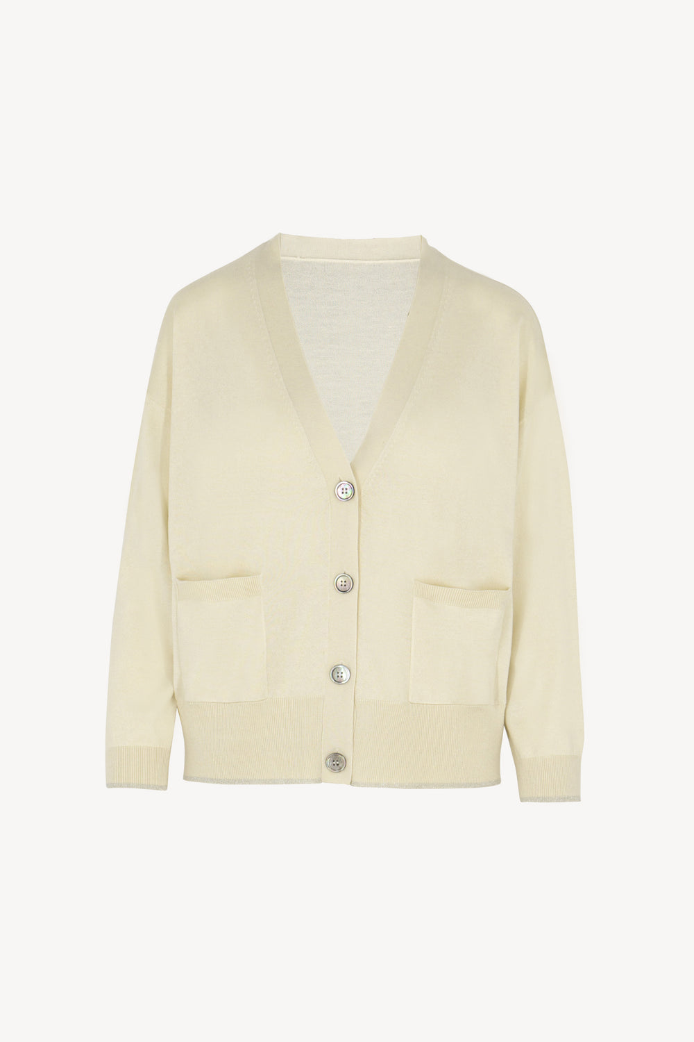 Cardigan Lurex Seta - Cashmere