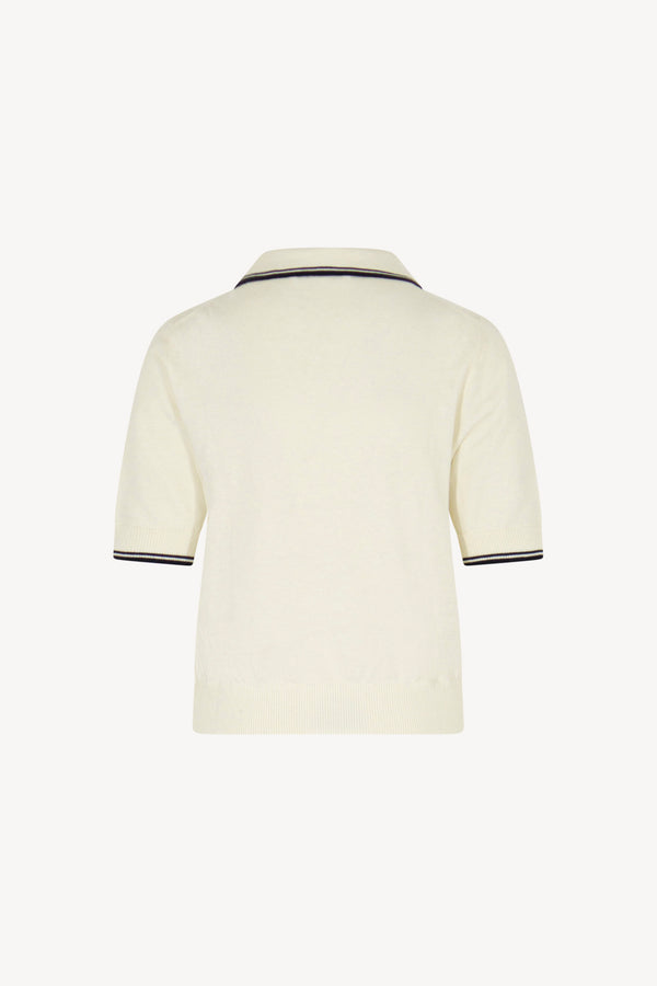 Polo mezza manica tinta unita Cotone - Seta - Cashmere