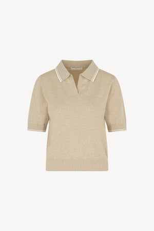 Polo mezza manica tinta unita Cotone - Seta - Cashmere