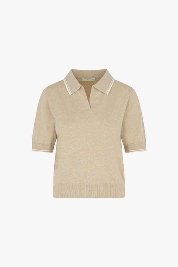 Polo mezza manica tinta unita Cotone - Seta - Cashmere