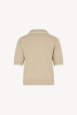 Polo mezza manica tinta unita Cotone - Seta - Cashmere