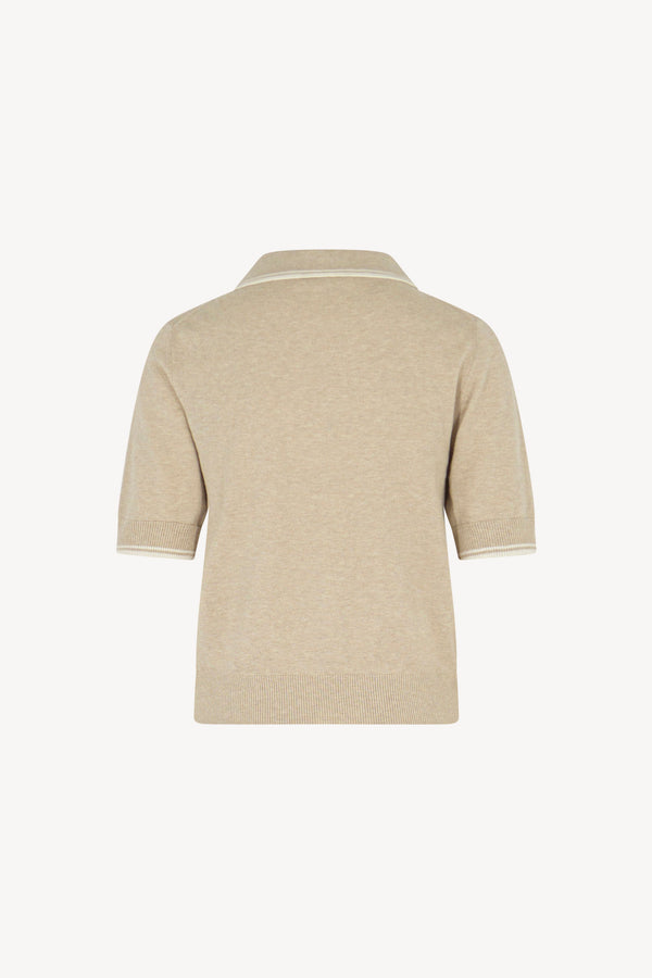 Polo mezza manica tinta unita Cotone - Seta - Cashmere