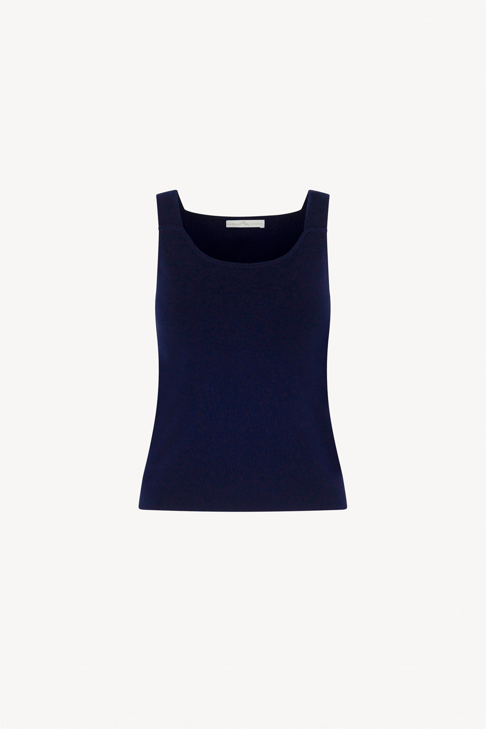Top in Cotone Seta Cashmere Blu