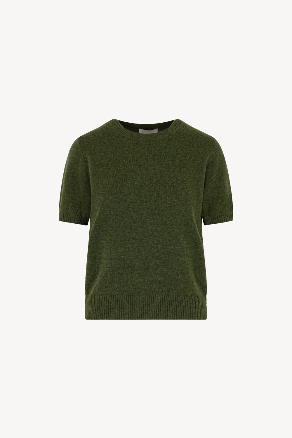 Girocollo Mezza Manica in Puro Cashmere Loden