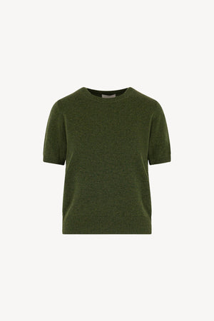 Girocollo Mezza Manica in Puro Cashmere Loden