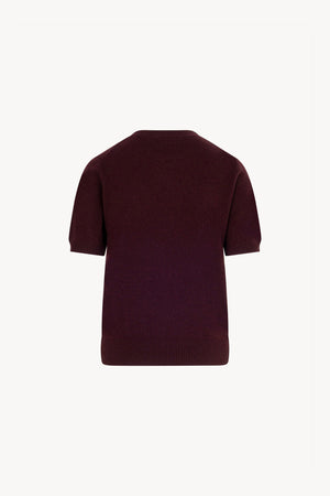 Girocollo Mezza Manica in Puro Cashmere Acero