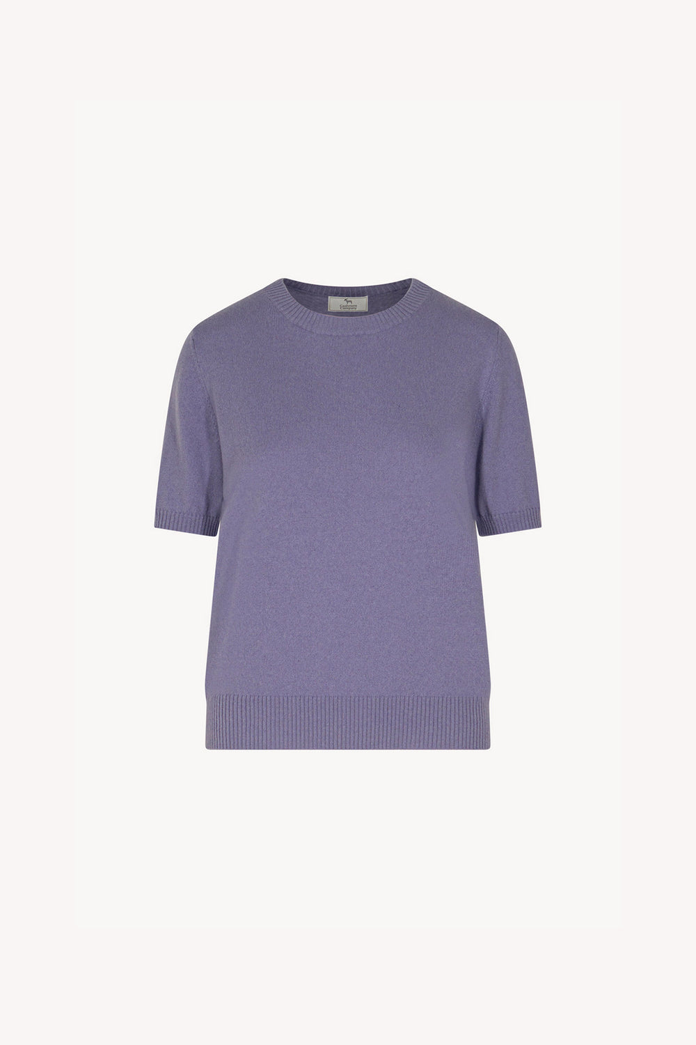 Girocollo Mezza Manica in Puro Cashmere Malva