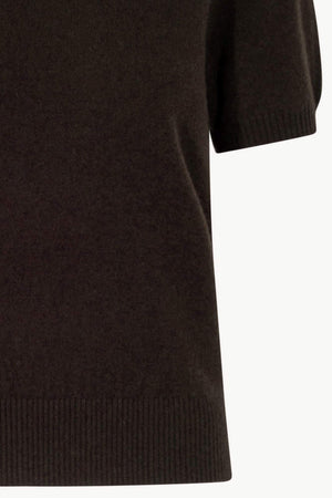 Girocollo Mezza Manica in Puro Cashmere Mocha