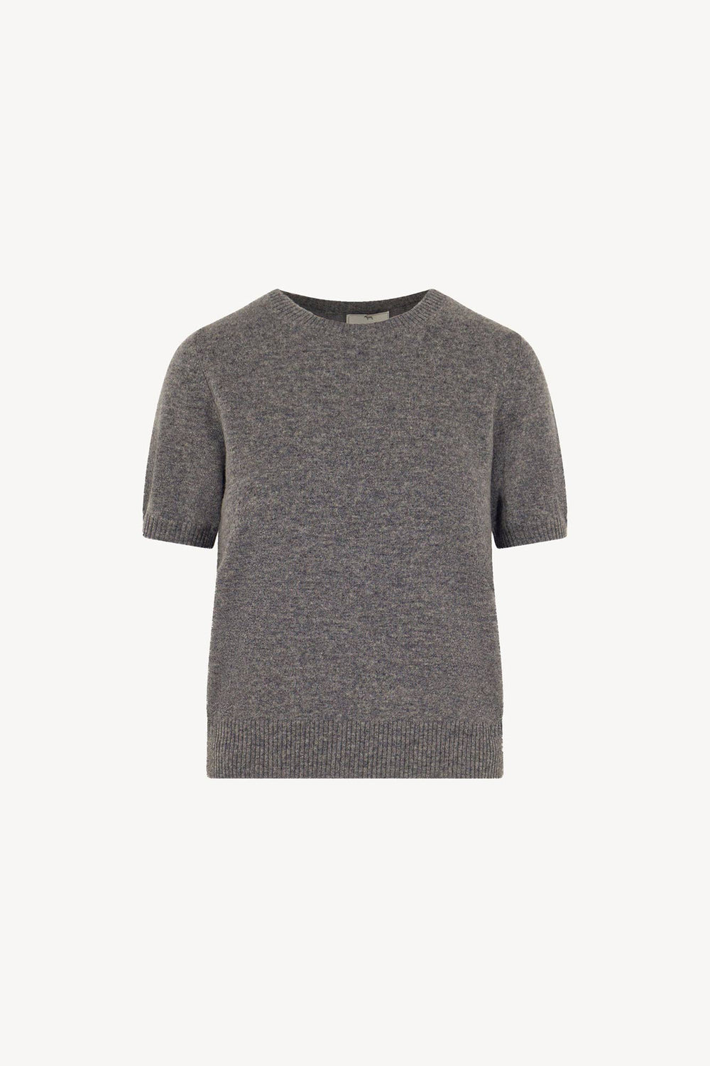 Girocollo Mezza Manica in Puro Cashmere Derby