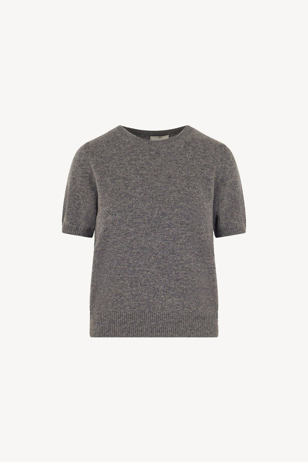 Girocollo Mezza Manica in Puro Cashmere Derby