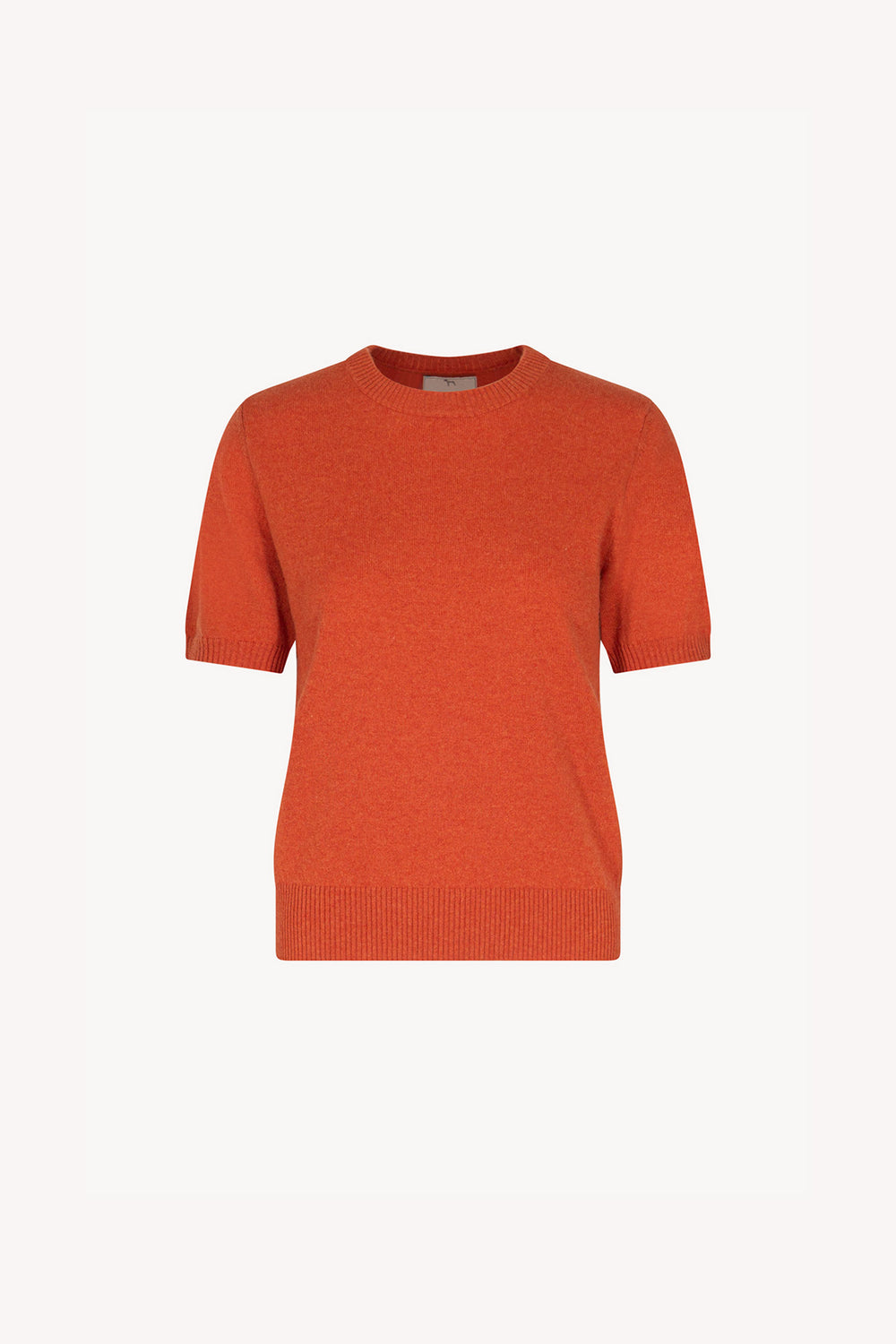 Girocollo Mezza Manica in Puro Cashmere Spezie