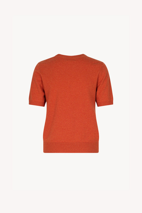 Girocollo Mezza Manica in Puro Cashmere Spezie