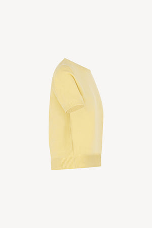 Girocollo Mezza Manica in Puro Cashmere Vanilla