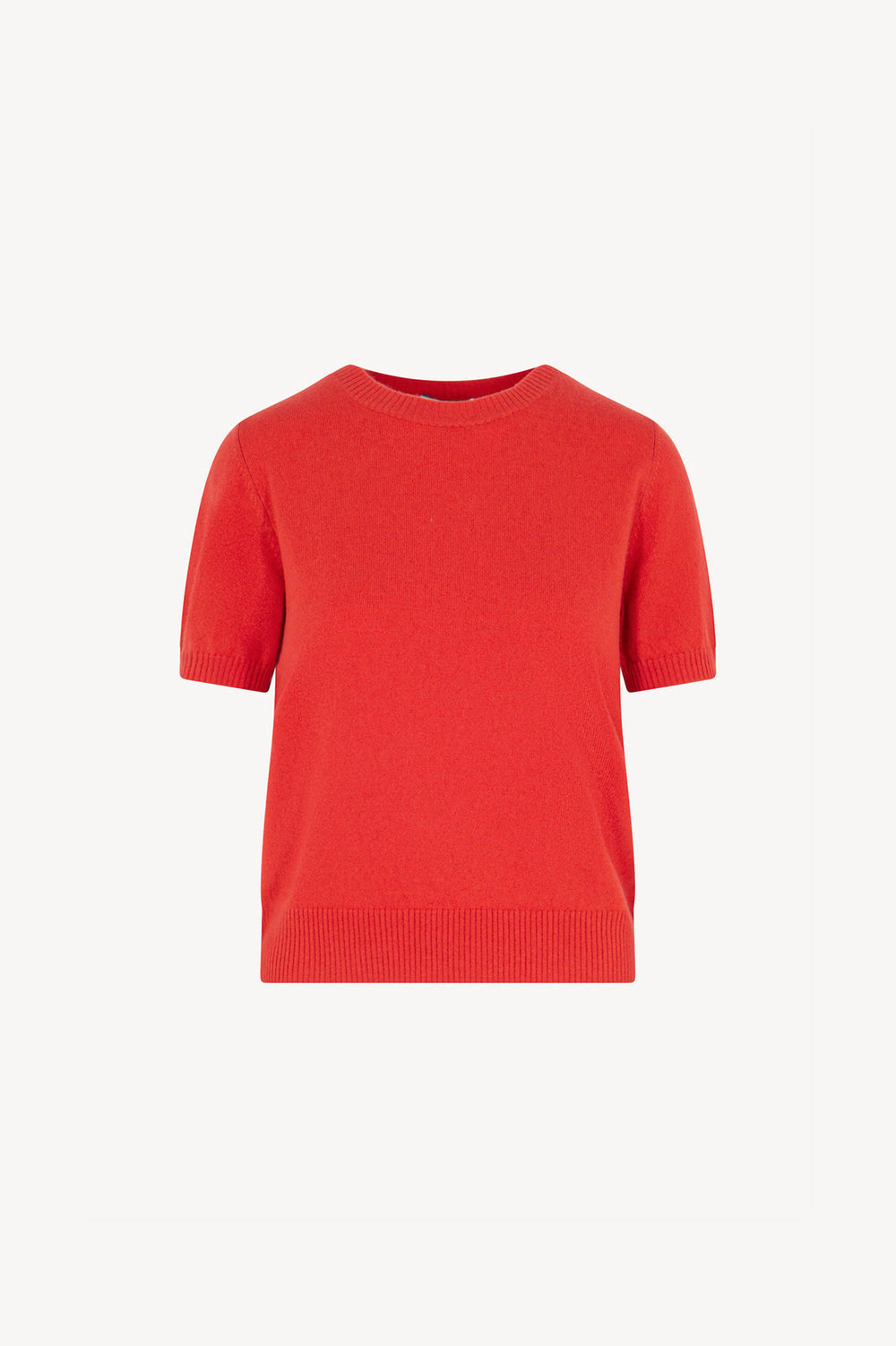 Girocollo Mezza Manica in Puro Cashmere Bitter