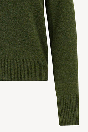 Dolcevita con Spacchetto in Puro Cashmere Loden