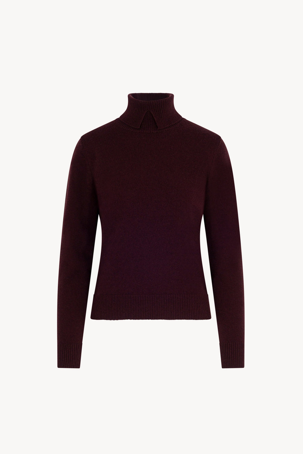 Dolcevita con Spacchetto in Puro Cashmere Acero