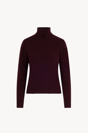 Dolcevita con Spacchetto in Puro Cashmere Acero