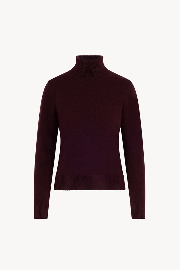 Dolcevita con Spacchetto in Puro Cashmere Acero