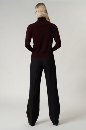 Dolcevita con Spacchetto in Puro Cashmere Acero