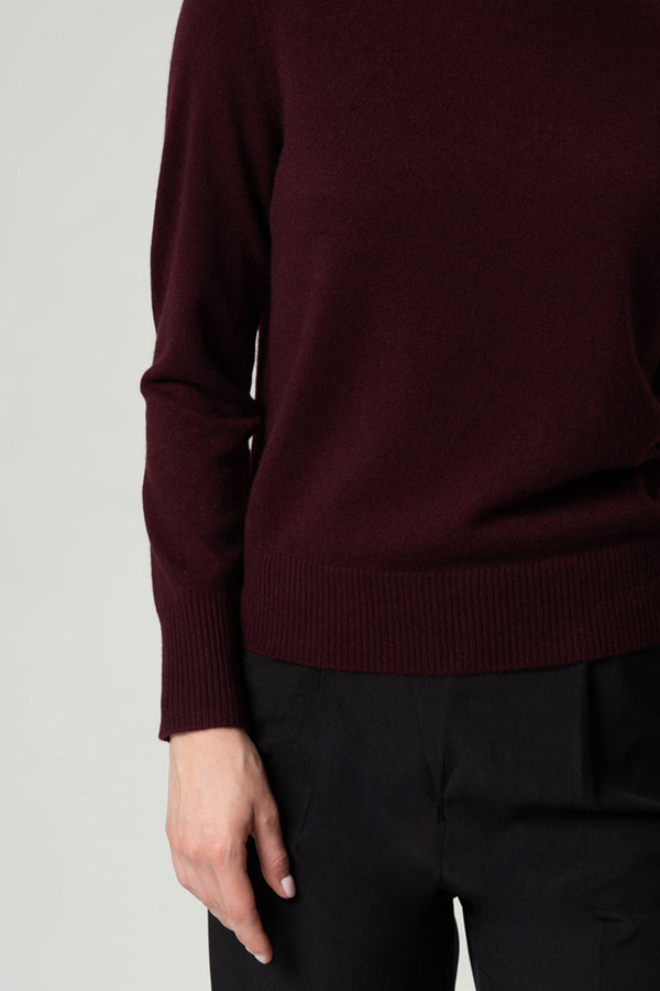 Dolcevita con Spacchetto in Puro Cashmere Acero