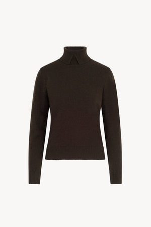 Dolcevita con Spacchetto in Puro Cashmere Mocha