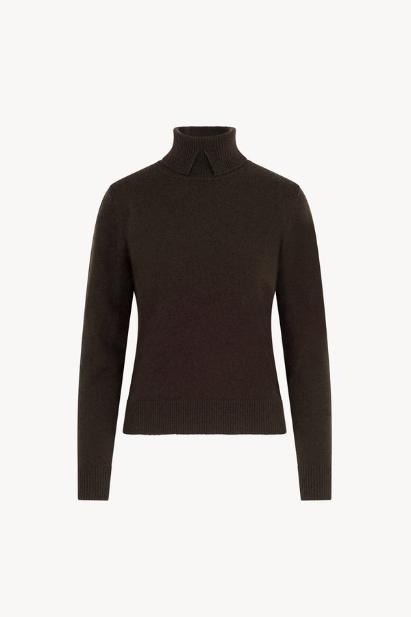 Dolcevita con Spacchetto in Puro Cashmere Mocha