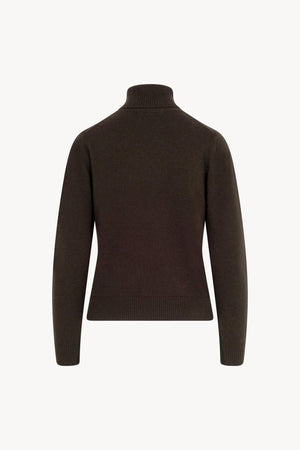 Dolcevita con Spacchetto in Puro Cashmere Mocha