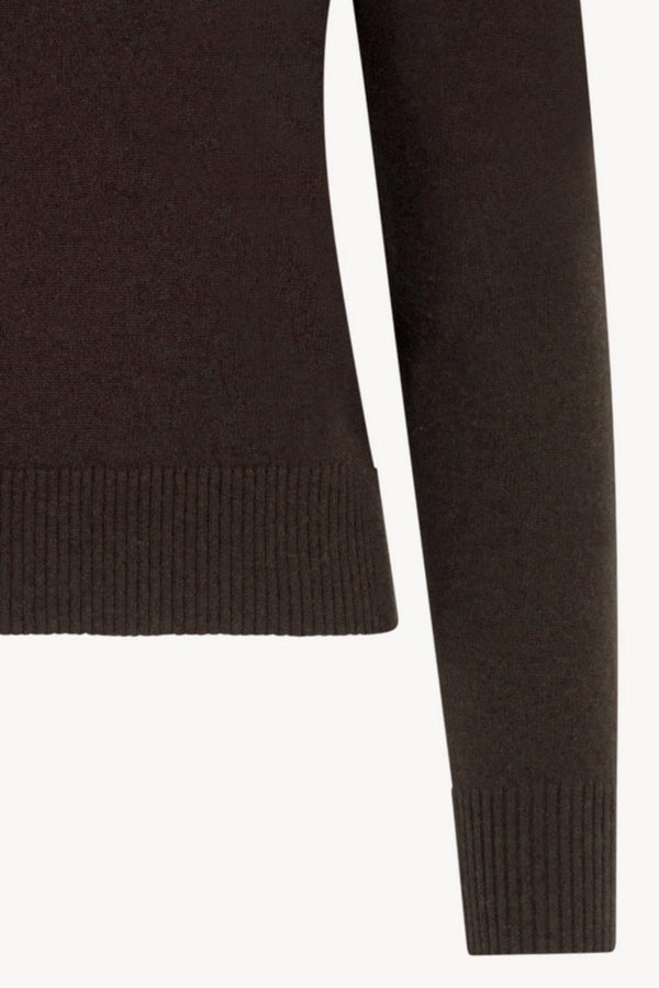 Dolcevita con Spacchetto in Puro Cashmere Mocha