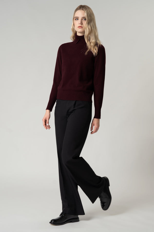 Dolcevita con Spacchetto in Puro Cashmere Mocha