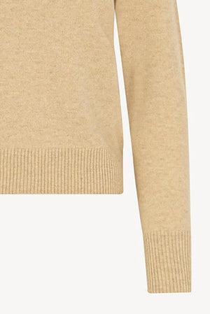 Dolcevita con Spacchetto in Puro Cashmere Avena