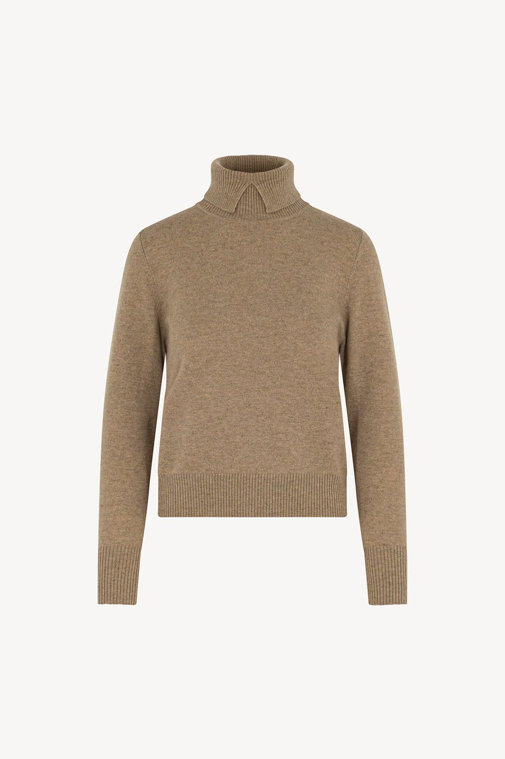 Dolcevita con Spacchetto in Puro Cashmere Dune